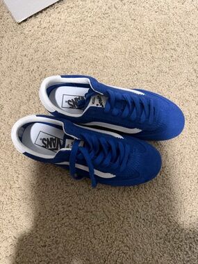 Vans Royal Blue Suede Old Skool with White Sidestripe